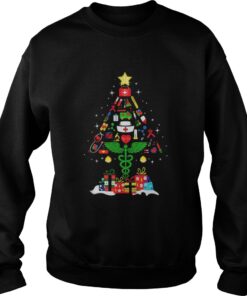 Nurse Christmas tree and gift Sweatshirt