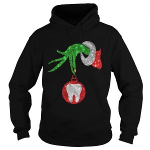 Nurse Grinch hand holding clinic dental ornament Hoodie