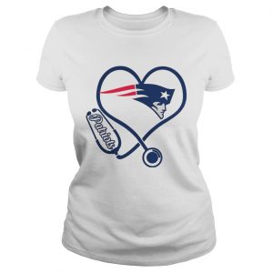 Nurse New England Patriots heart Ladies Tee