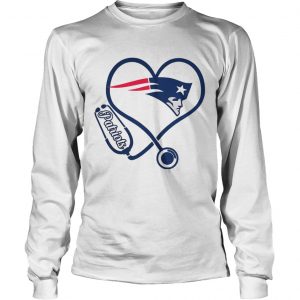 Nurse New England Patriots heart Longsleeve Tee