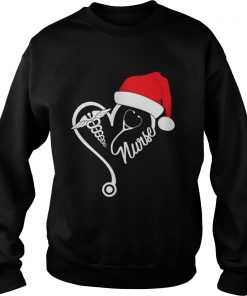 Nurse Santa heart Christmas Sweatshirt