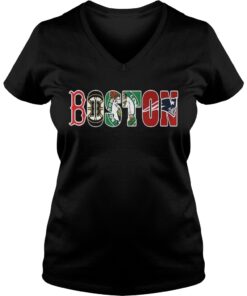 Official Boston Sport Teams Vneck