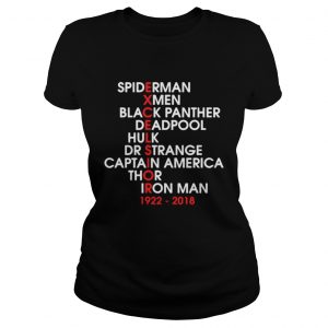 Official Excelsior Spiderman Xmen Black Panther Deadpook Hulk DR Strange Ladies Tee