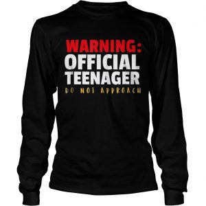 Official Teenager 13 Year Old Funny 13th Birthday Gift Longsleeve Tee
