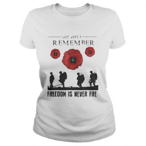 Official We are remember freedom is never free Ladies Tee