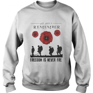 Official We are remember freedom is never free Sweatshirt