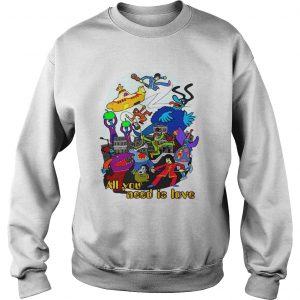 Official the Beatles all you need is love Sweatshirt