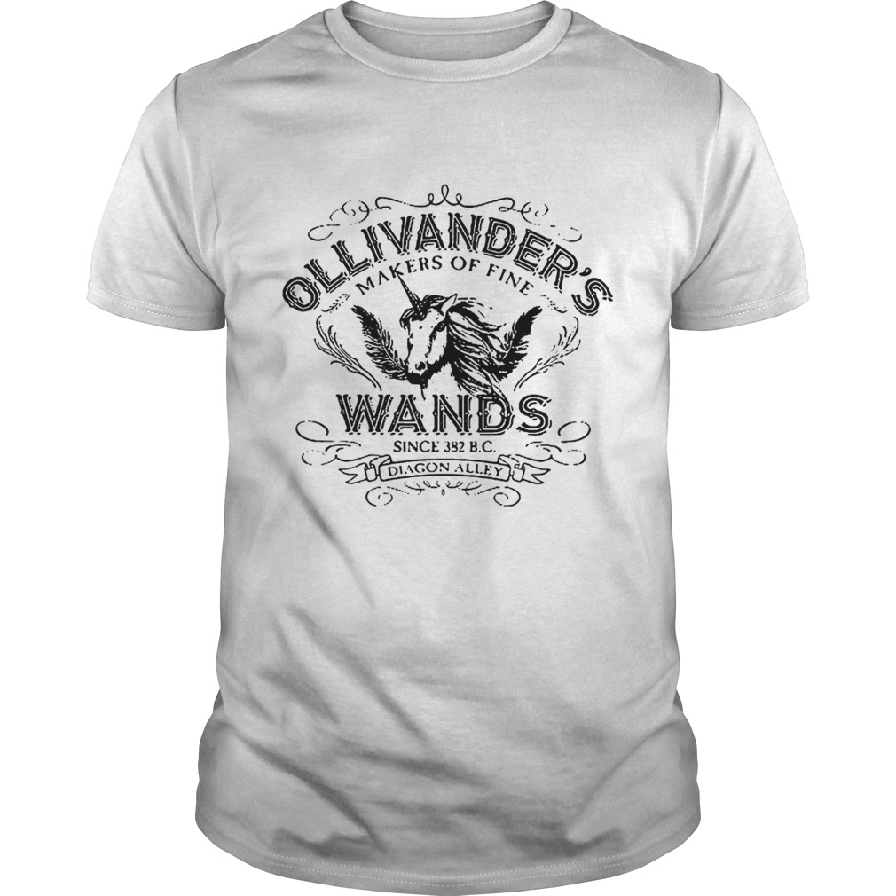 Ollivanders wands since 382 B.C diagon alley shirt