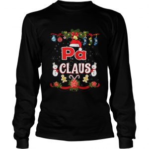 Pa Claus Merry Christmas Longsleeve Tee