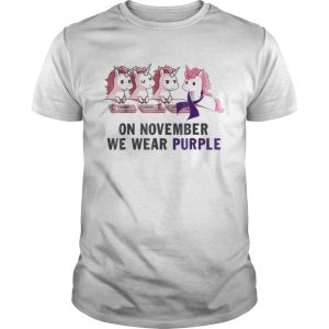 Pancreatic cancer unicorn on november we wear purple Guys