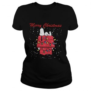 Peanuts Snoopy Christmas Merry Christmas Ladies Tee