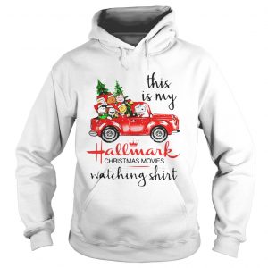 Peanuts Snoopy this is my Hallmark Christmas movies watching Hoodie