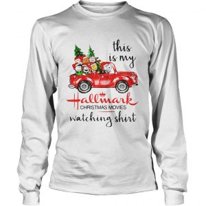 Peanuts Snoopy this is my Hallmark Christmas movies watching Longsleeve Tee