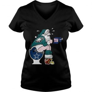 Philadelphia Eagles Santa Claus Vneck