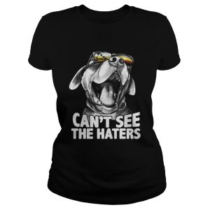 Pitbull glasses can’t see the haters Ladies Tee