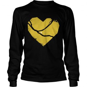 Pittsburgh Steel City Broken Heart Longsleeve Tee