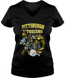 Pittsburgh Steelers All Marvel Avengers Vneck