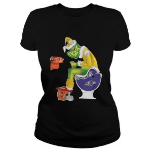 Pittsburgh Steelers Santa toilet Ladies Tee