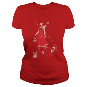 Princess Mononoke hunts with her wolf brother Ladies Tee