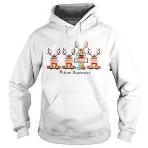 Reindeer dare to be different autism awareness Hoodie