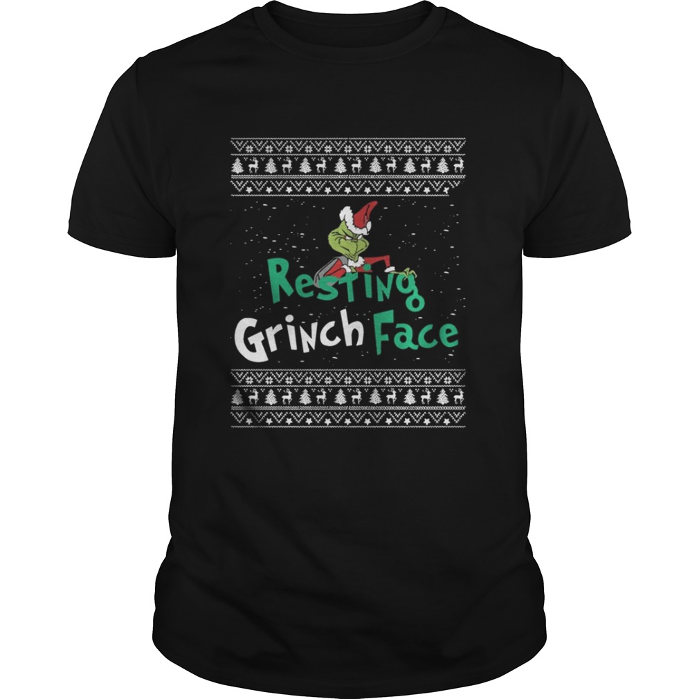 Resting Grinch Face Christmas Sweat shirt