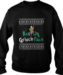 Resting Grinch Face Christmas Sweat Sweatshirt