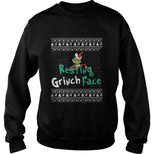 Resting Grinch Face Christmas Sweat Sweatshirt
