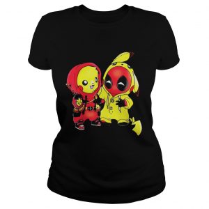 Ryan Reynolds showing off his PikachuDeadpool Ladies Tee