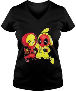 Ryan Reynolds showing off his PikachuDeadpool Vneck