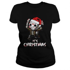 Santa Chibi Jason Voorhees it’s Christmas Ladies Tee