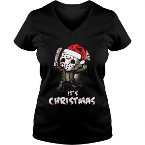 Santa Chibi Jason Voorhees it’s Christmas Vneck
