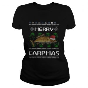 Santa Claus Carpmas Merry Carpmas Christmas Ladies Tee