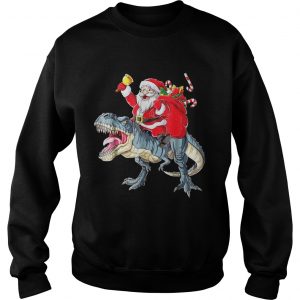 Santa Dinosaur T rex Sweatshirt
