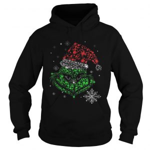 Santa Grinch diamond face Christmas Hoodie