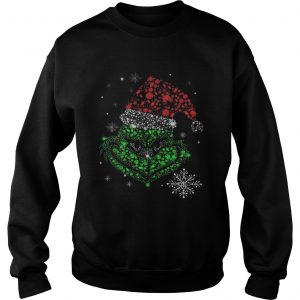 Santa Grinch diamond face Christmas Sweatshirt