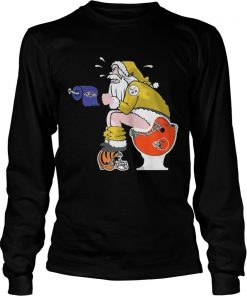 Santa Pittsburgh Steelerse sit on everything and every team Longsleeve Tee