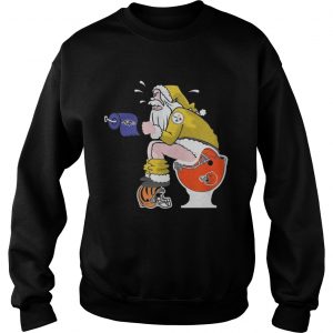 Santa Pittsburgh Steelerse sit on everything and every team Sweatshirt