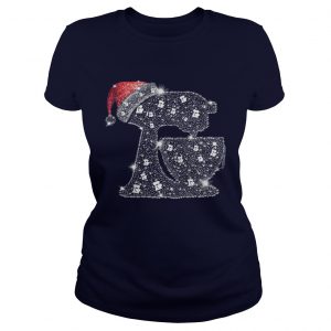 Santa Snoopy baking Christmas Ladies Tee