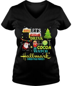 Santas Claus I just want to bake stuff and watch christmas movies Vneck