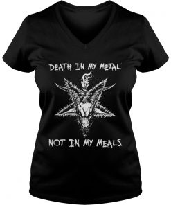 Satan death in my metal not in my meals Vneck