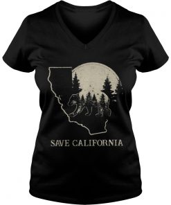 Save California bear forest Vneck
