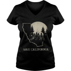 Save California bear forest Vneck