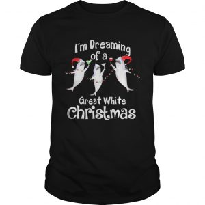 Shark santa I’m dreaming of a great white christmas Guys