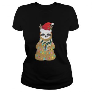 Sloth Christmas Ladies Tee