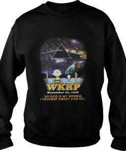 Snoopy WKRP November 22 1978 as god is my witness I thought turkey can fly Sweatshirt