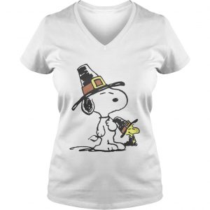 Snoopy and Woodstock Thanksgiving Vneck
