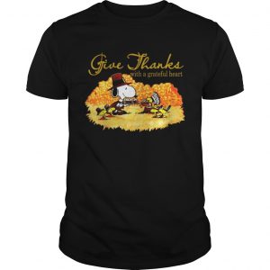 Snoopy and woodstock give thanks with a grateful heart Guys