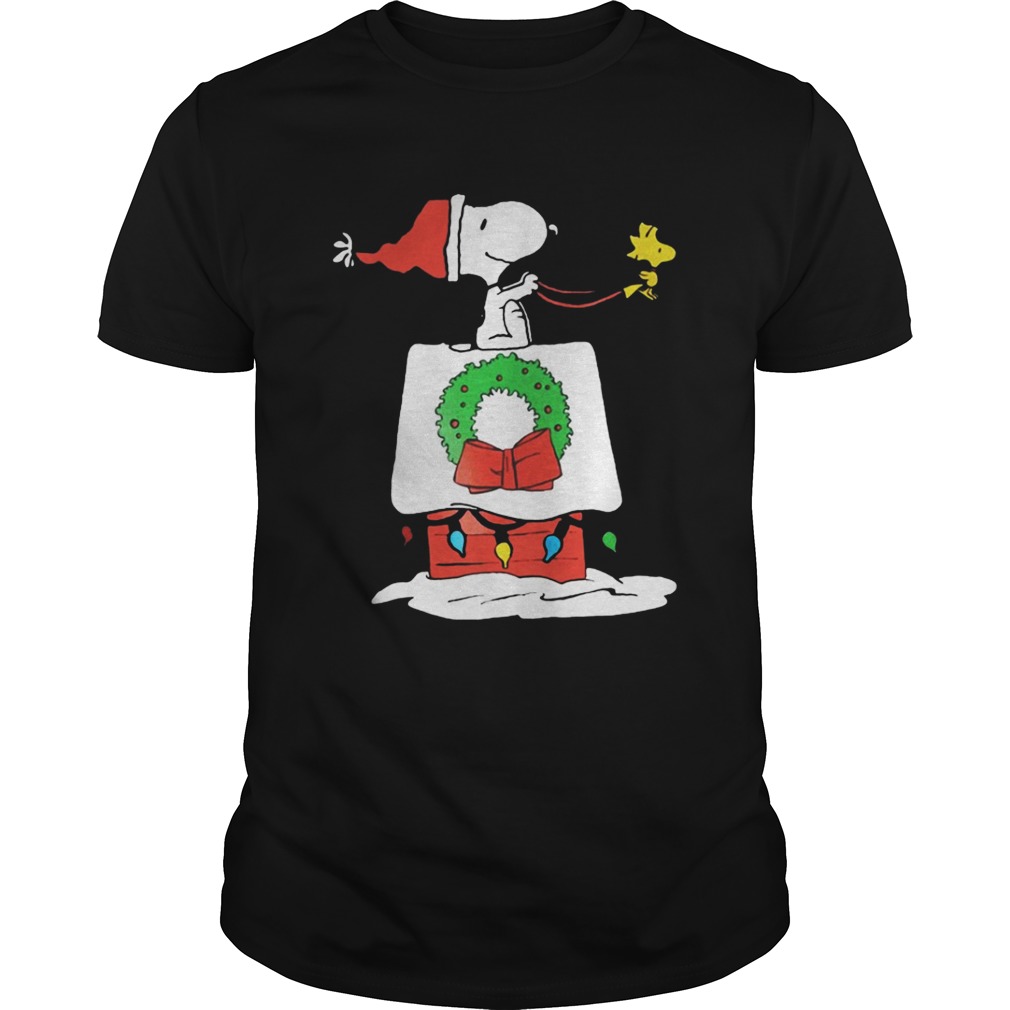 Snoopy rides Woodstock Christmas house shirt