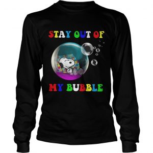 Snoopy sleeping stay out of my bubble Longsleeve Tee