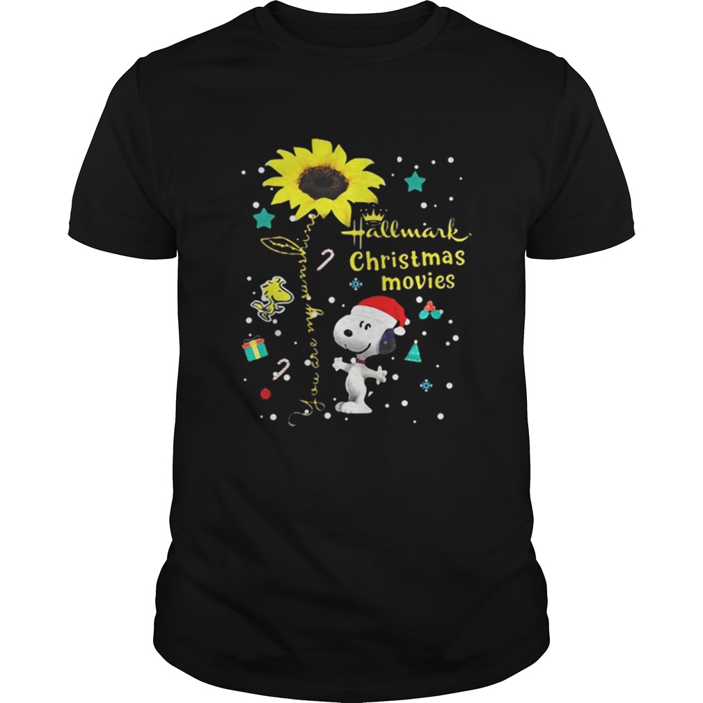 Snoopy you are my sunshine Hallmark Christmas movie shirt